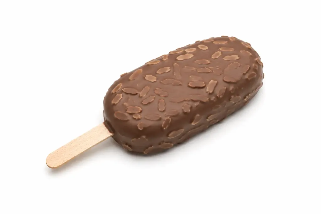 Ice cream pop almond
